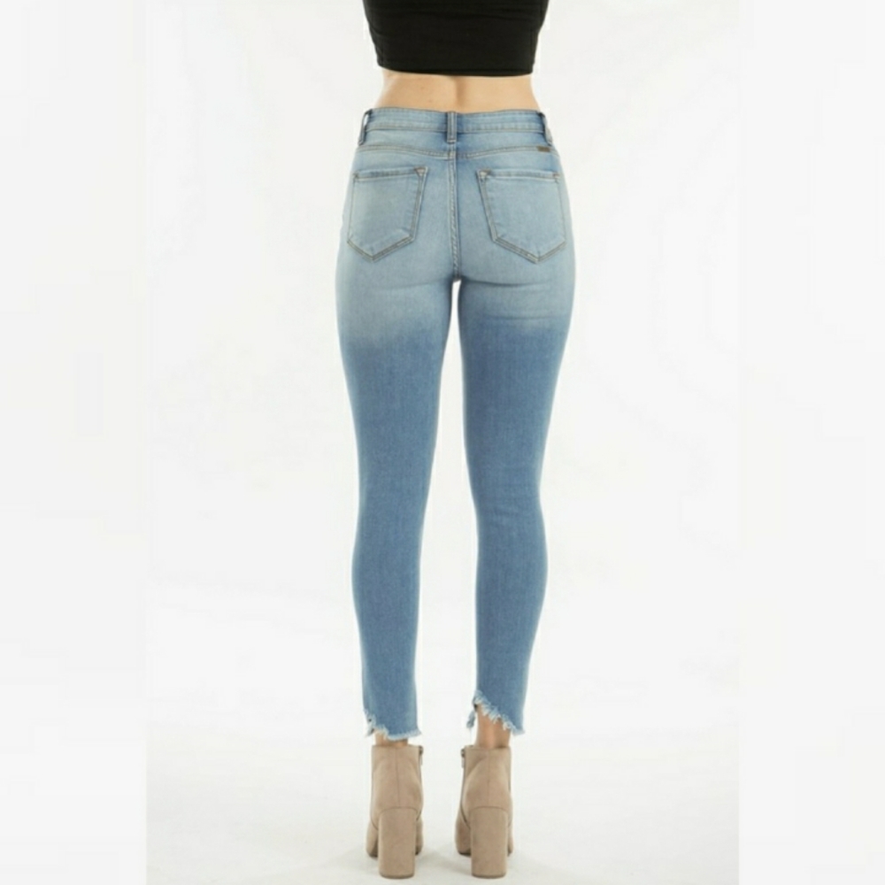 Kancan Light Wash High Rise Button Fly Skinny Jean - Picture 11 of 15